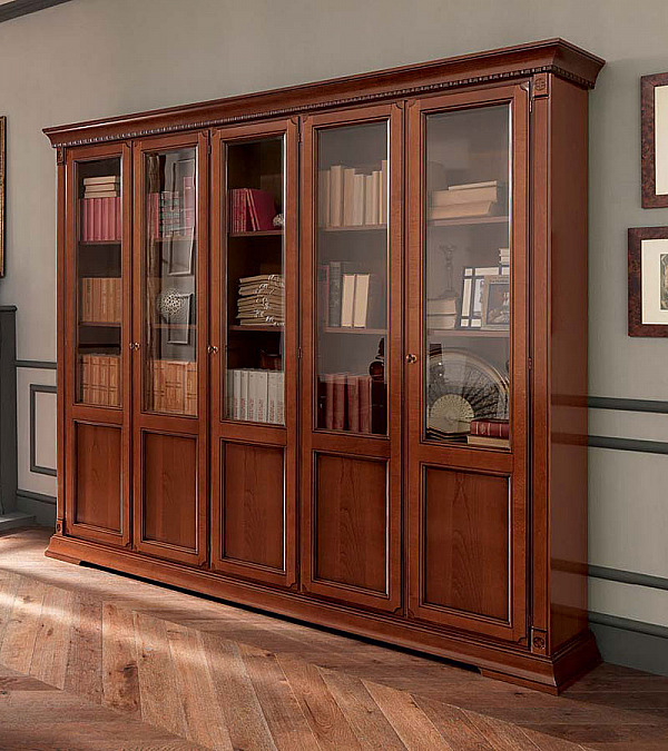 Книжный шкаф 5 дверный Palazzo Ducale Prama Bakokko 71CI05LB ciliegio цвет вишня Книжный шкаф 5 дверный Palazzo Ducale Prama Bakokko 71CI05LB ciliegio цвет вишня