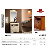 Консоль тумба Disemobel 504 cerezo-5 цвет вишня 