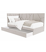 Кровать угловая Helga Beautyson с выдвижным ящиком для белья 120 * 200 см