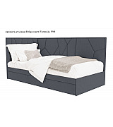 Кровать угловая Helga Beautyson с выдвижным ящиком для белья 120 * 200 см