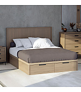 Кровать Koala Beds Drawer/Kubik 160 * 200 см цвет Roble Contorno/Roble Кровать Koala Beds Drawer/Kubik 160 * 200 см цвет Roble Contorno/Roble