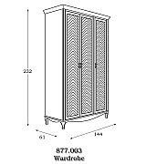 Шкаф 3-х дверный Panamar 877.003 цвет орех Шкаф 3-х дверный Panamar 877.003 цвет орех