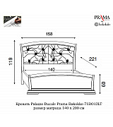 Кровать Palazzo Ducale Prama Bakokko модель 71BO13LT bianco цвет белый 140 см Кровать Palazzo Ducale Prama Bakokko модель 71BO13LT bianco цвет белый 140 см