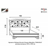 Кровать Palazzo Ducale Prama Bakokko модель 71BO35LT bianco цвет белый 180 см Кровать Palazzo Ducale Prama Bakokko модель 71BO35LT bianco цвет белый 180 см