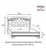 Кровать Palazzo Ducale Prama Bakokko модель 71BO74LT bianco цвет белый 160 см Кровать Palazzo Ducale Prama Bakokko модель 71BO74LT bianco цвет белый 160 см
