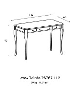 Стол письменный Toledo T.PS767.112 nogal цвет орех 