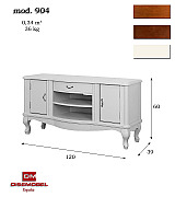 Тумба ТВ Disemobel 904 nogal-5 цвет орех Тумба ТВ Disemobel 904 nogal-5 цвет орех