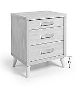 Тумба прикроватная Koala Beds Kubik 040 Nordico/Blanco цвет нордический бежевый Тумба прикроватная Koala Beds Kubik 040 Nordico/Blanco цвет нордический бежевый
