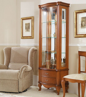 Витрина Disemobel 917 cerezo-5 цвет вишня 
