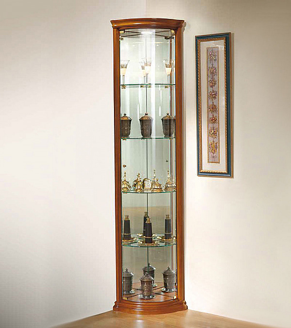 Угловая витрина Disemobel 926 cerezo-5 цвет вишня Угловая витрина Disemobel 926 cerezo-5 цвет вишня