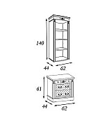 Книжный шкаф Panamar 827.000 + тумба Panamar 837.000 цвет орех, вишня Книжный шкаф Panamar 827.000 + тумба Panamar 837.000 цвет орех, вишня