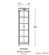 Угловая витрина Panamar 879.001 цвет орех, вишня Угловая витрина Panamar 879.001 цвет орех, вишня