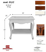 Журнальный стол Disemobel 53/C Madera cerezo-5 цвет вишня деревянная столешница Журнальный стол Disemobel 53/C Madera cerezo-5 цвет вишня деревянная столешница