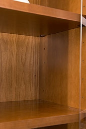Книжный шкаф Panamar 827.001 шпон (цвет) вишня