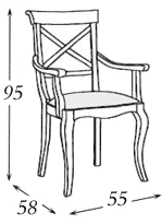 Размеры: кресло Panamar 417.057