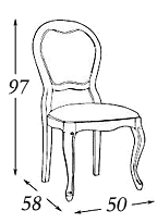 Размеры: стул Panamar 418.050