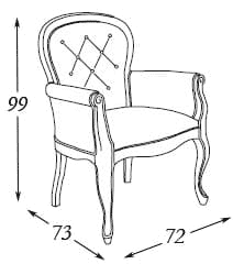 Размеры: кресло Panamar 429.072