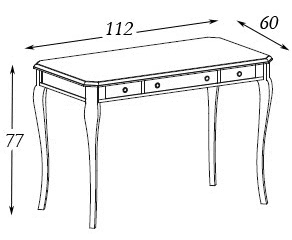 Размеры: стол Panamar 767.112