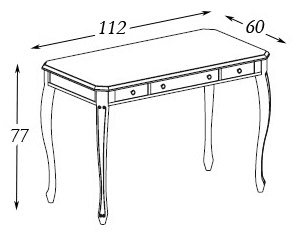 Размеры: стол Panamar 769.112