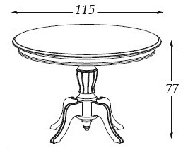 Размеры: стол Panamar 161.115