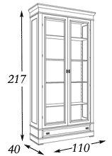 Размеры витрина Panamar модель 675.110
